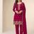 Bollywood style dark pink georgette suit for women