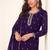 Bollywood style purple georgette suit for women
