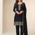 Bollywood style black georgette suit for women
