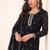 Bollywood style black georgette suit for women