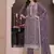 Lilac summer wear rangoli silk straight suit for women
