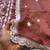 Rust summer wear rangoli silk straight suit for women