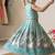New girls sky blue pichwai embroidered lehenga choli set