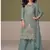 Beautiful sky blue chiffon silk hand embroidery suit for women