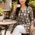 floral printed short kurti for women | cotton blend a-line tunic top