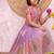 Kids lavendar color  girls ethnic peacock motif woven gown with brocade jacket koti