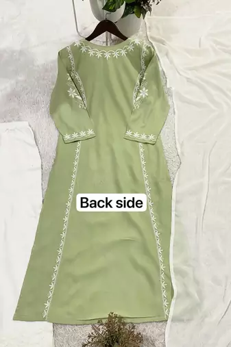 Green Beads Embroidered kurta set