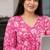 floral printed short kurti for women | cotton blend a-line tunic top