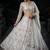 white net embroidered lehenga choli