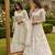 white net embroidered lehenga choli