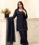 Black Beads Embroidered kurta set