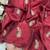 Heavy aari work satin saree for women maroon party wear