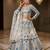 white georgette embroidered lehenga choli 