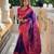 Soft paithani silk blend saree with zari weaving meenakari motif design