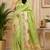 pista chanderi cotton printed  designer party wear festive 1 minute ready to wear saree with unstitched blouse piece