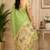 pista chanderi cotton printed  designer party wear festive 1 minute ready to wear saree with unstitched blouse piece