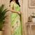 pista chanderi cotton printed  designer party wear festive 1 minute ready to wear saree with unstitched blouse piece
