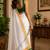 white green chanderi cotton printed party wear festive 1 minute ready to wear saree with unstitched blouse piece