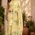 light beige chanderi cotton printed  party wear festive 1 minute ready to wear saree with unstitched blouse piece