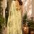 light beige chanderi cotton printed  party wear festive 1 minute ready to wear saree with unstitched blouse piece
