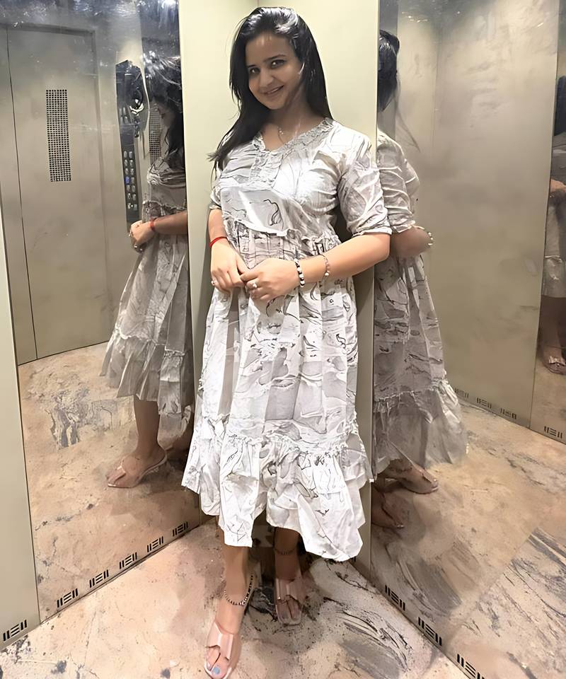 grey rayon printed dress