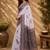 white grey chanderi cotton printed party wear festive 1 minute ready to wear saree with unstitched blouse piece