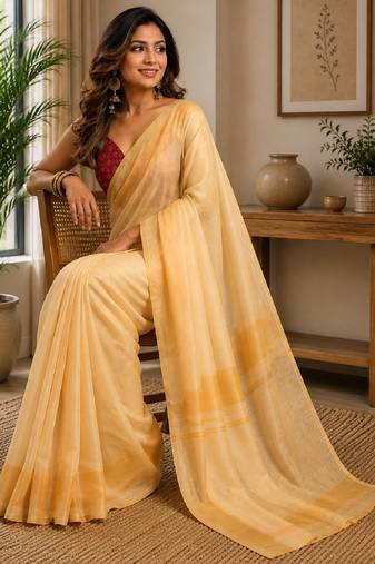 off white maroon chanderi cotton printed   party wear festive 1 minute ready to wear saree with unstitched blouse piece
