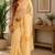 off white maroon chanderi cotton printed   party wear festive 1 minute ready to wear saree with unstitched blouse piece