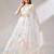 off white net embroidered lehenga choli with dupatta