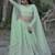 light green georgette embroidered lehenga choli with dupatta