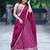 wine georgette embroidered lehenga choli with dupatta