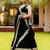 black georgette embroidered lehenga choli with dupatta