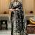 Black woven art silk saree with blouse