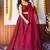rani pink georgette embroidered lehenga choli with dupatta