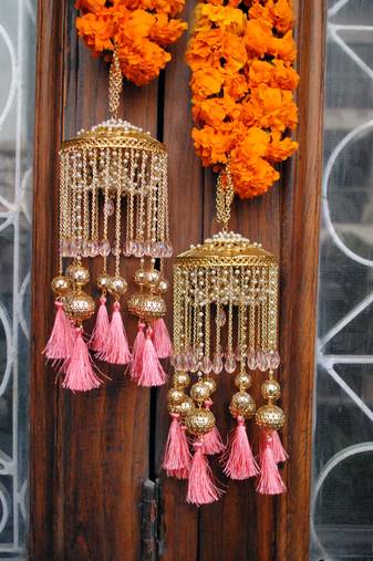 Chandelier kaleera with tassels - set of 2 pieces
