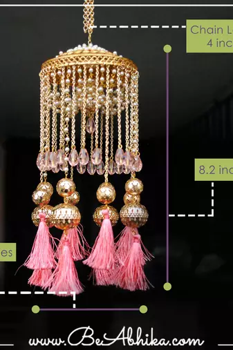Chandelier kaleera with tassels - set of 2 pieces
