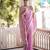 Baby pink woven art silk saree with blouse