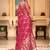 Rani pink woven art silk saree with blouse