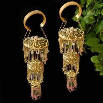 Three layer parrot,elephant and baraat charms kaleera - set of 2 pieces 1