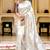 Off white woven art silk festive saree with blouse