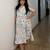 grey rayon printed dress