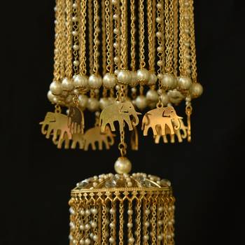 Three layer parrot,elephant and baraat charms kaleera - set of 2 pieces 3