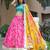 pink art silk embroidered lehenga choli with dupatta