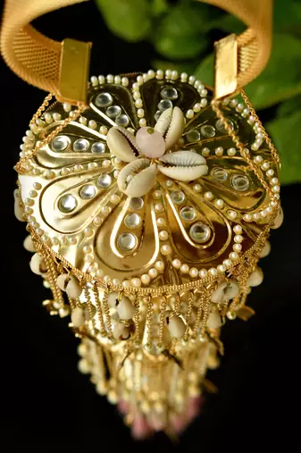 Three layer parrot,elephant and baraat charms kaleera - set of 2 pieces