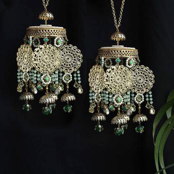 Green ombre kaleere - set of 2 pieces 1