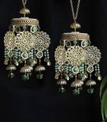 Green ombre kaleere - set of 2 pieces