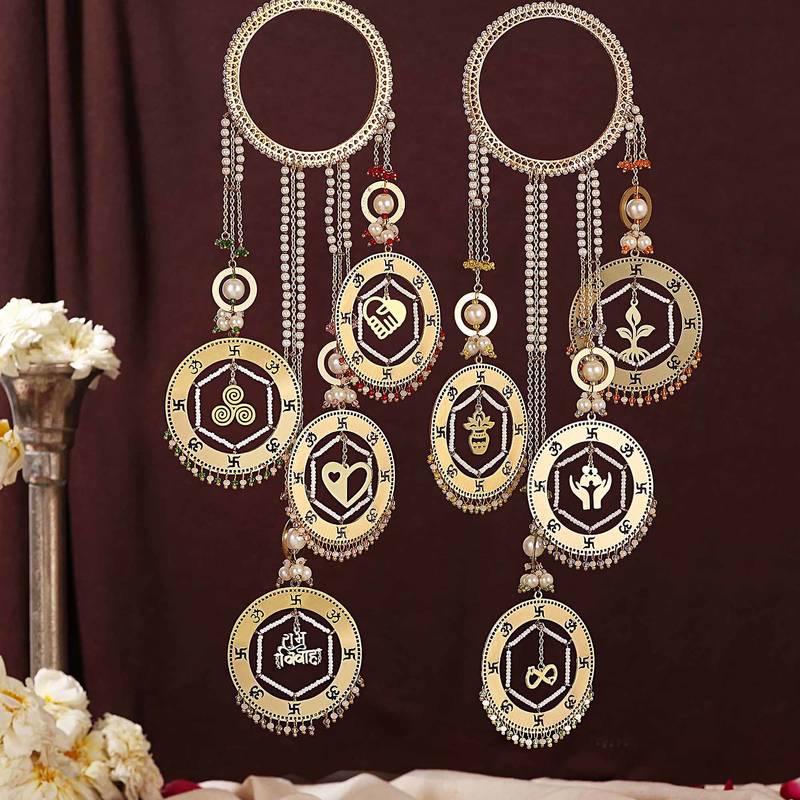 Saat vachan shubh vivah charms bangle style kaleere - set of 2 pieces