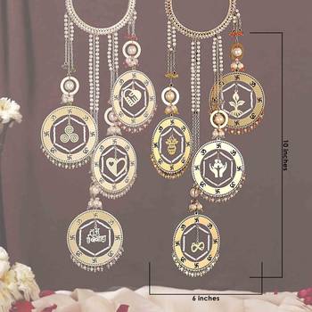 Saat vachan shubh vivah charms bangle style kaleere - set of 2 pieces 3