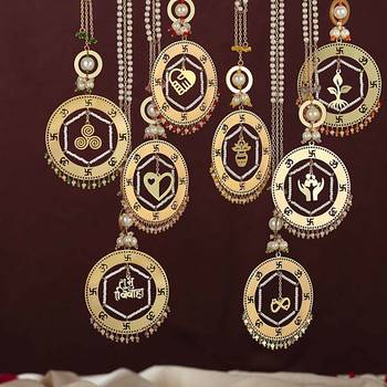 Saat vachan shubh vivah charms bangle style kaleere - set of 2 pieces 4