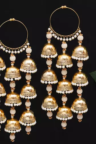 royal pearl dome bangle style kaleere - set of 2 pieces